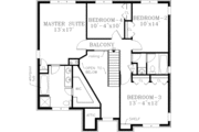 Colonial Style House Plan - 4 Beds 2.5 Baths 2418 Sq/Ft Plan #3-203 