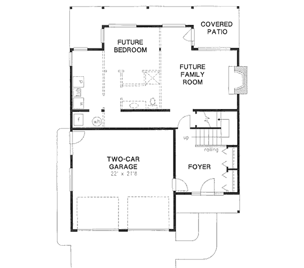 Dream House Plan - Traditional Floor Plan - Lower Floor Plan #18-9036