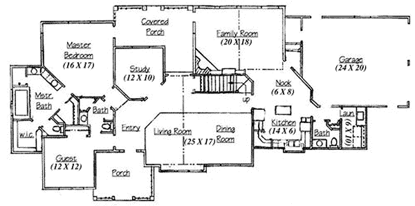 Dream House Plan - Country Floor Plan - Main Floor Plan #5-206