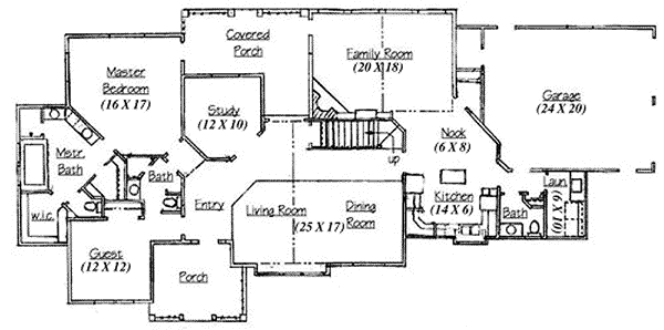 Home Plan - Country Floor Plan - Main Floor Plan #5-206
