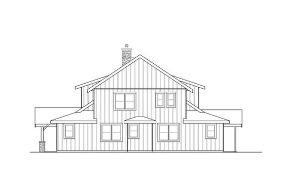 Exterior - Other Elevation 1 for Farmhouse House Plan #124-1253 - 5 bed, 5.5 bath