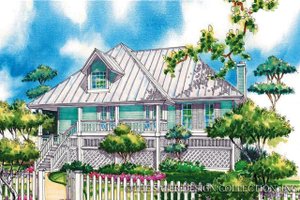 Country Exterior - Front Elevation Plan #930-31