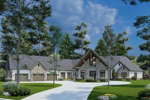 Craftsman Exterior - Front Elevation Plan #17-2500