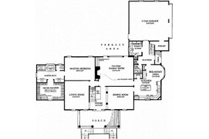 Country house plan farm home and building plan 