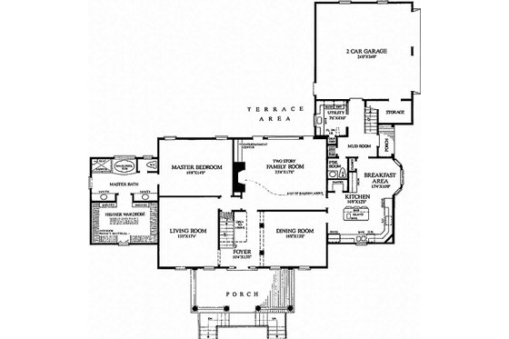 Country house plan farm home and building plan 
