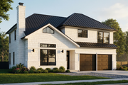 Craftsman Style House Plan - 3 Beds 2.5 Baths 1332 Sq/Ft Plan #515-21 Exterior 