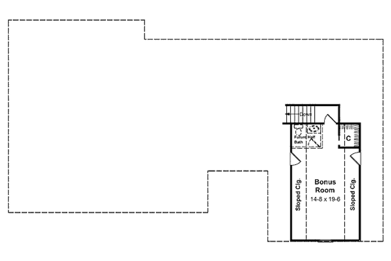 Home Plan - Floor Plan - Other Floor for Farmhouse House Plan #21-127 - 3 bed, 2.5 bath