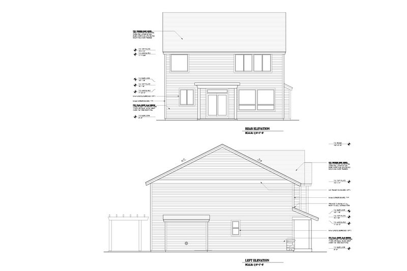 House Design - Exterior - Other Elevation 1 for Craftsman House Plan #53-709 - 5 bed, 2.5 bath