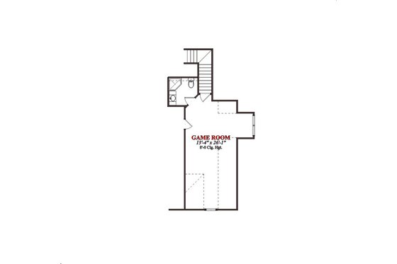 Floor Plan - Upper Floor for Traditional House Plan #63-196 - 3 bed, 2.5 bath