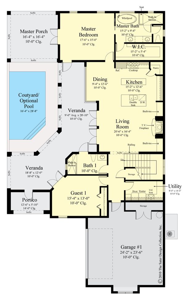House Plan Design - Contemporary Floor Plan - Main Floor Plan #930-521