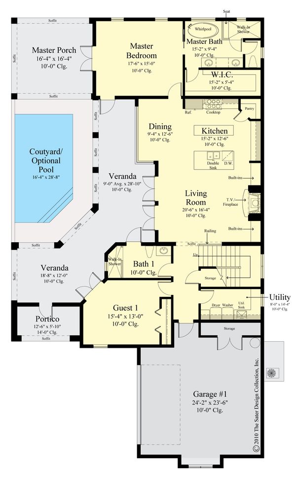 Architectural House Design - Contemporary Floor Plan - Main Floor Plan #930-521