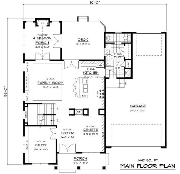 European Style House Plan - 3 Beds 2.5 Baths 3171 Sq/Ft Plan #51-302 ...