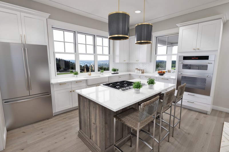 House Blueprint - Interior - Kitchen for Farmhouse House Plan #51-1268 - 3 bed, 3.5 bath