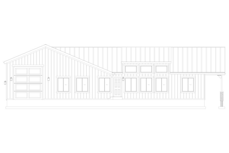 House Plan Design - Exterior - Rear Elevation 2 for Barndominium House Plan #1060-292 - 3 bed, 3.5 bath