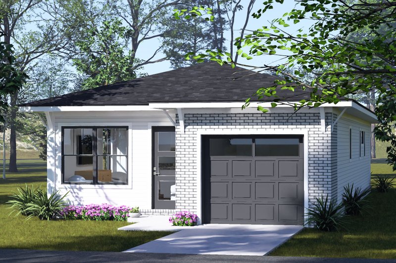 Home Plan - Exterior - Other Elevation 2 for Modern House Plan #513-2475 - 3 bed, 2 bath