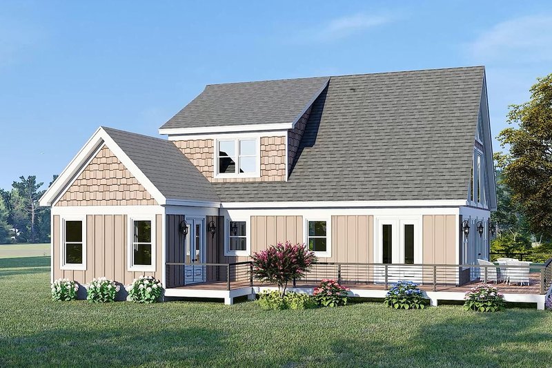 Architectural House Design - Exterior - Other Elevation 6 for Southern House Plan #932-1217 - 4 bed, 3.5 bath