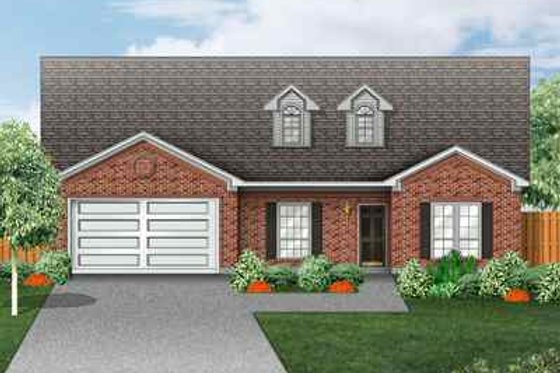 Exterior - Front Elevation for Traditional House Plan #84-131 - 4 bed, 2 bath