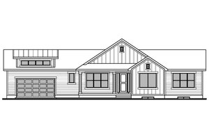 Exterior - Front Elevation 3 for Country House Plan #1073-19 - 3 bed, 2.5 bath
