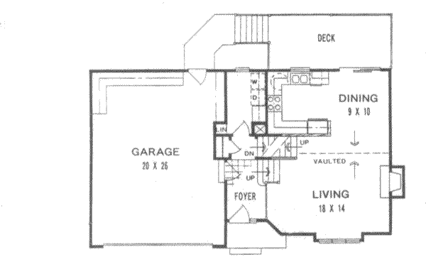 House Blueprint - Traditional Floor Plan - Main Floor Plan #58-116