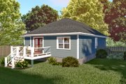 Traditional Style House Plan - 3 Beds 2 Baths 1080 Sq/Ft Plan #79-131 Exterior 