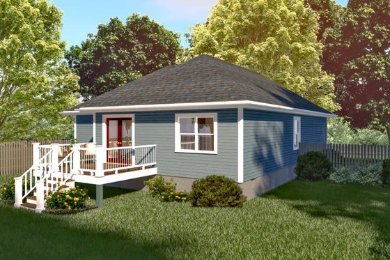 Exterior - Other Elevation for Traditional House Plan #79-131 - 3 bed, 2 bath