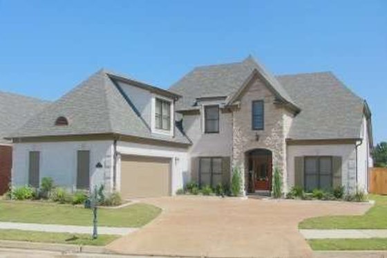 Exterior - Front Elevation for European House Plan #81-1562 - 4 bed, 3 bath