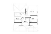 Craftsman Style House Plan - 4 Beds 2.5 Baths 1866 Sq/Ft Plan #48-609 