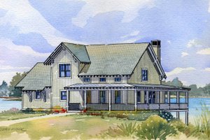Cottage style home, elevation