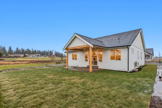 Exterior - Rear Elevation for Farmhouse House Plan #1070-205 - 3 bed, 2 bath