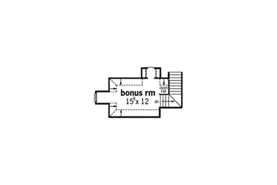 Floor Plan - Other Floor for European House Plan #16-276 - 3 bed, 2 bath