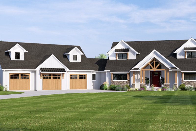 Architectural House Design - Exterior - Front Elevation 3 for Craftsman House Plan #1064-346 - 3 bed, 3.5 bath