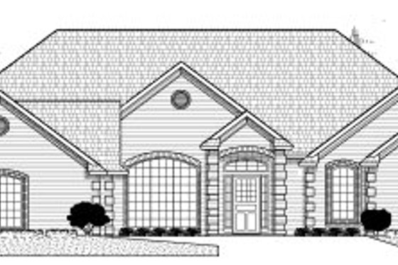 Exterior - Front Elevation for Traditional House Plan #65-200 - 4 bed, 3.5 bath
