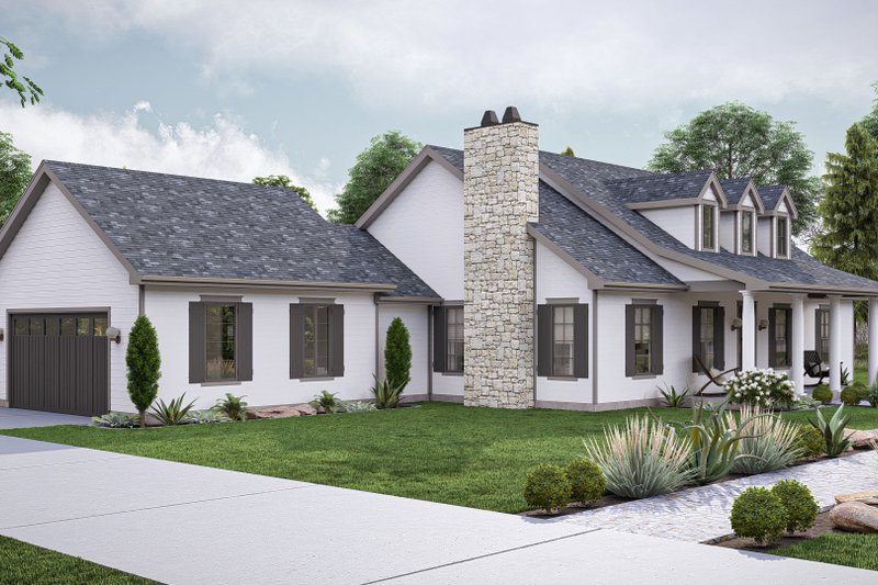 Dream House Plan - Exterior - Other Elevation 1 for Colonial House Plan #455-491 - 3 bed, 2 bath