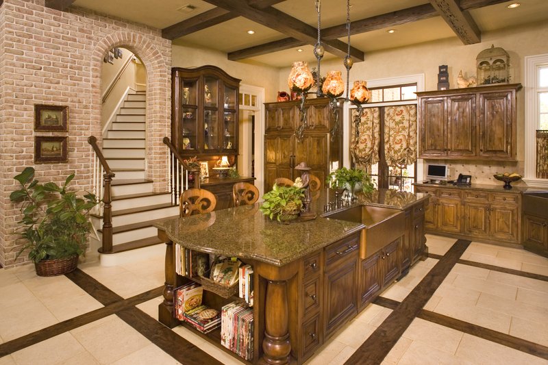 Architectural House Design - Interior - Kitchen for Southern House Plan #20-2173 - 6 bed, 6.5 bath