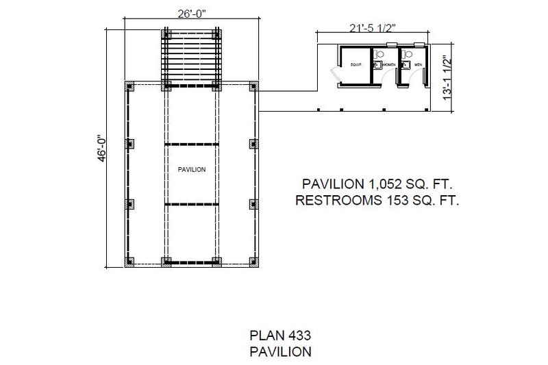 House Blueprint - Floor Plan - Main Floor for Craftsman House Plan #140-198, 0.5 bath