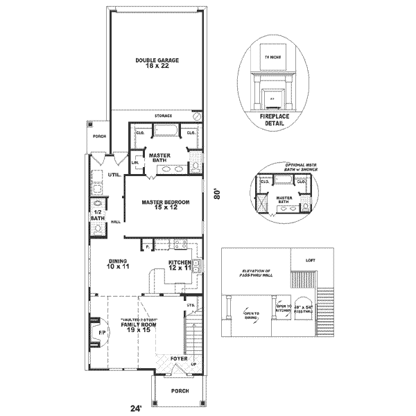 Southern Floor Plan - Main Floor Plan #81-137