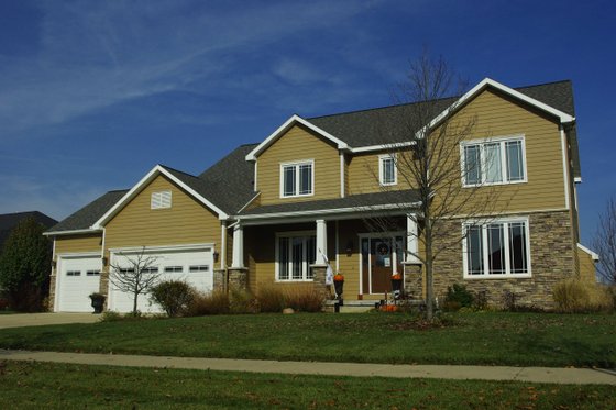 Exterior - Front Elevation 3 for Craftsman House Plan #20-2122 - 4 bed, 3.5 bath