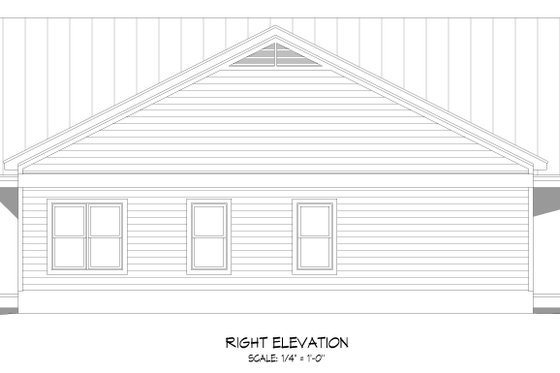 Exterior - Other Elevation 1 for Country House Plan #932-385 - 2 bed, 2 bath