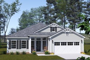 House Blueprint - Craftsman Exterior - Front Elevation Plan #513-2432