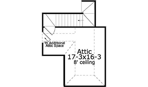 House Blueprint - Southern Floor Plan - Upper Floor Plan #406-9609