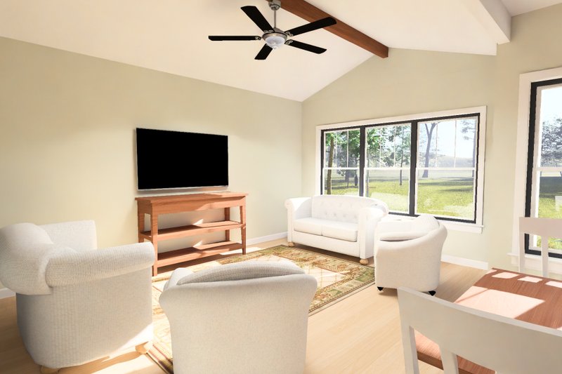 Home Plan - Interior - Family Room for Cottage House Plan #513-2483 - 3 bed, 3 bath