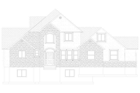Exterior - Front Elevation 6 for Traditional House Plan #1060-148 - 3 bed, 2.5 bath