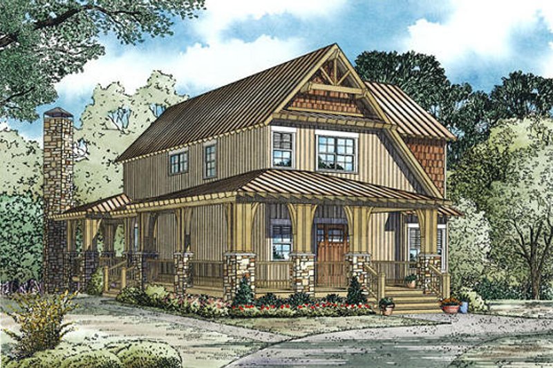 Dream House Plan - Country Exterior - Other Elevation Plan #17-2452