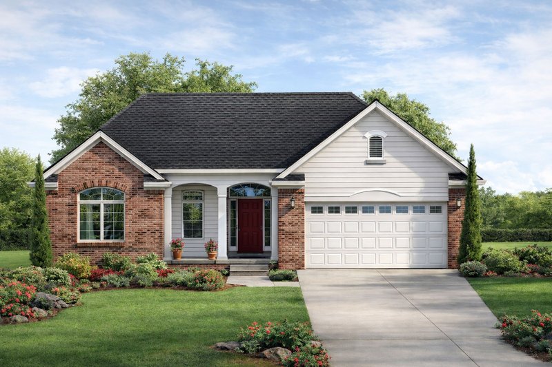 Home Plan - Traditional Exterior - Front Elevation Plan #20-2099