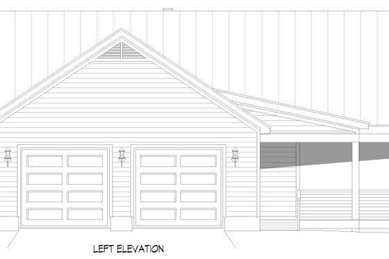 Exterior - Other Elevation for Southern House Plan #932-1171 - 4 bed, 4 bath