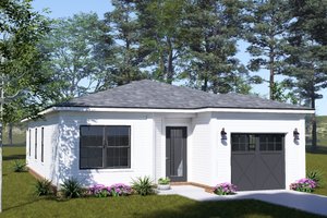 Architectural House Design - Exterior - Front Elevation for Modern House Plan #513-2460 - 3 bed, 2 bath