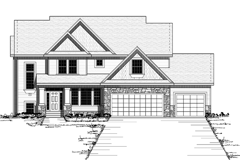 Architectural House Design - Traditional Exterior - Front Elevation Plan #51-669