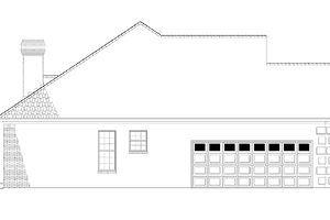 Exterior - Other Elevation 1 for Ranch House Plan #17-3149 - 4 bed, 3 bath