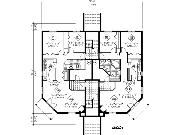 Colonial Floor Plan - Main Floor Plan #25-4188