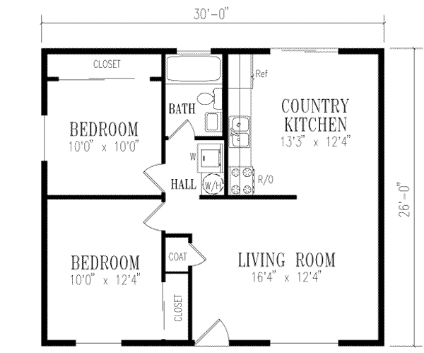 Traditional Floor Plan - Main Floor Plan #1-114